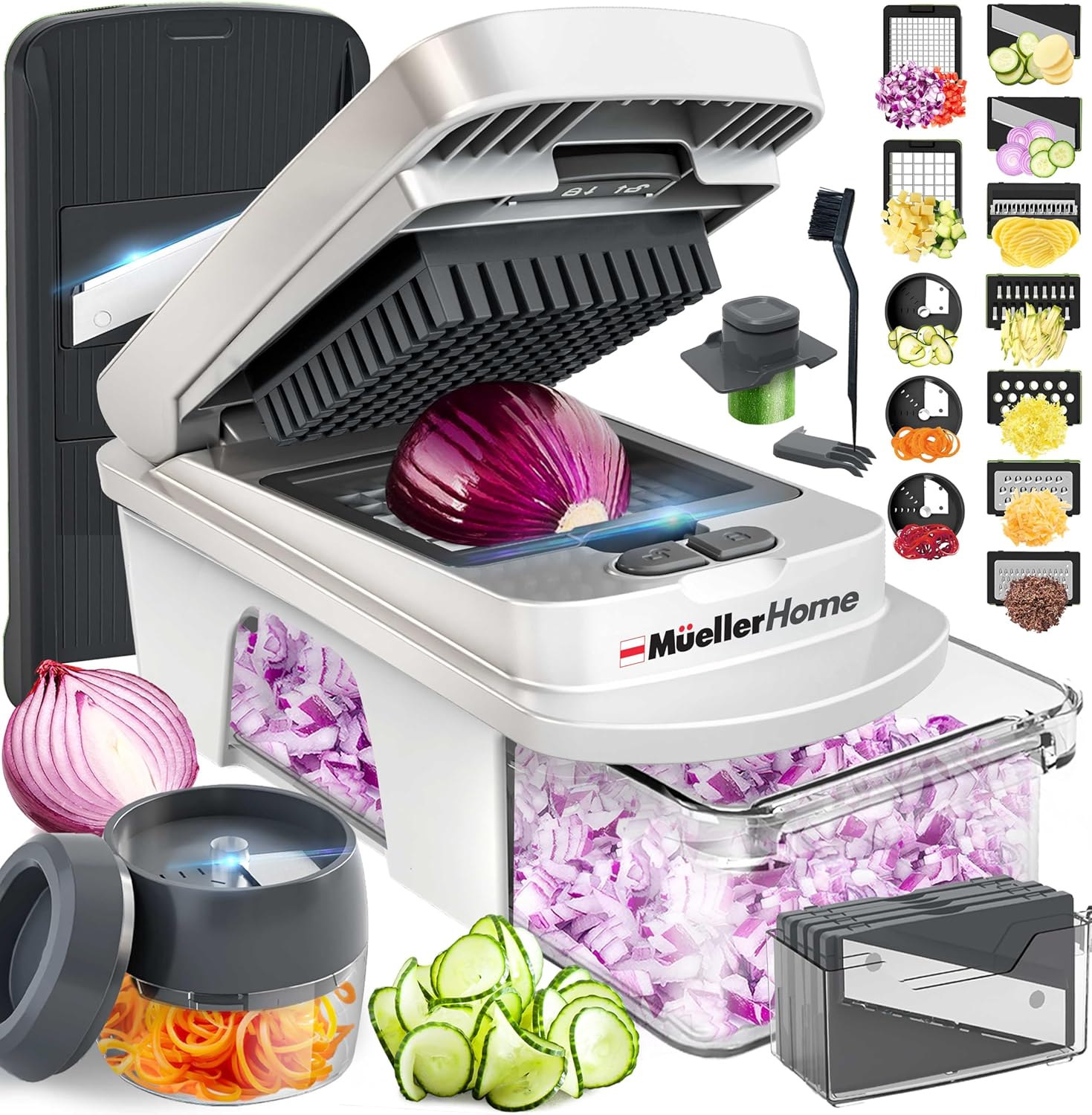 Mueller Pro-Series All-in-One, 12 Blade Mandoline Slicer